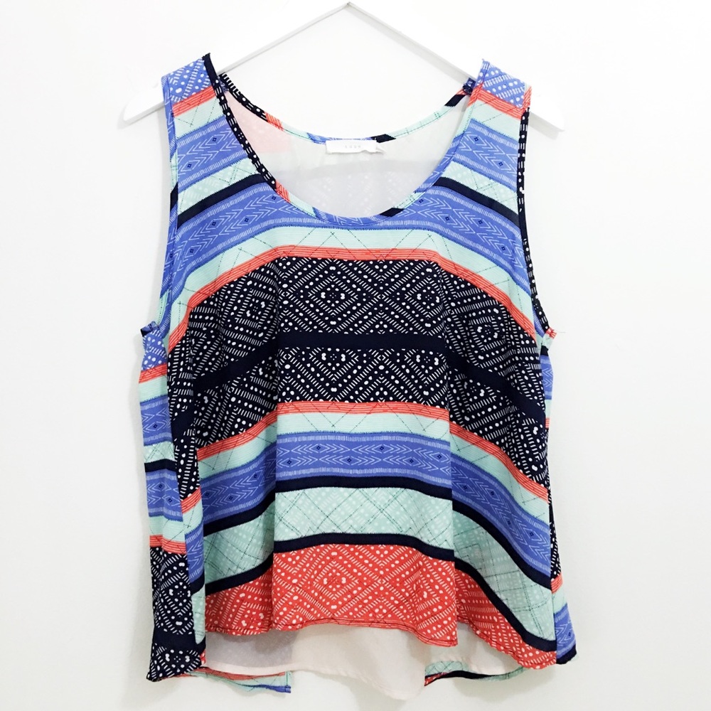 Lush Open Back Tank Top